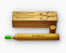 Carica l'immagine nel visualizzatore di Gallery, Set Bambù da Viaggio: 6 Spazzolini da Denti con Custodia da Viaggio
