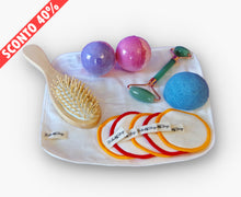 Carica l'immagine nel visualizzatore di Gallery, Set Cura del Viso 7 in 1: Jade Roller, Spazzola, 5 Dischetti Struccanti Lavabili, Spugna Konjac, Asciugamano, 2 Bombe da Bagno
