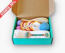 Load image into Gallery viewer, Set Cura del Viso: Jade Roller, Spazzola, 5 Dischetti Struccanti Lavabili, Spugna Konjac + Asciugamano e 2 Bombe da Bagno IN OMAGGIO SCONTATO DEL 30%
