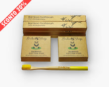 Carica l'immagine nel visualizzatore di Gallery, Set Bambù Iniziale: 6 Spazzolini in Bambù, 2 Cotton Fioc
