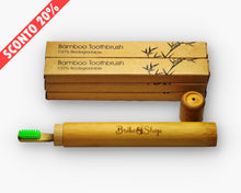 Carica l'immagine nel visualizzatore di Gallery, Set Bambù da Viaggio: 6 Spazzolini da Denti con Custodia da Viaggio
